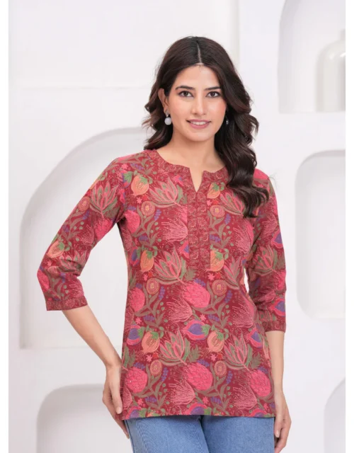 Floral Printed Straight Tunic