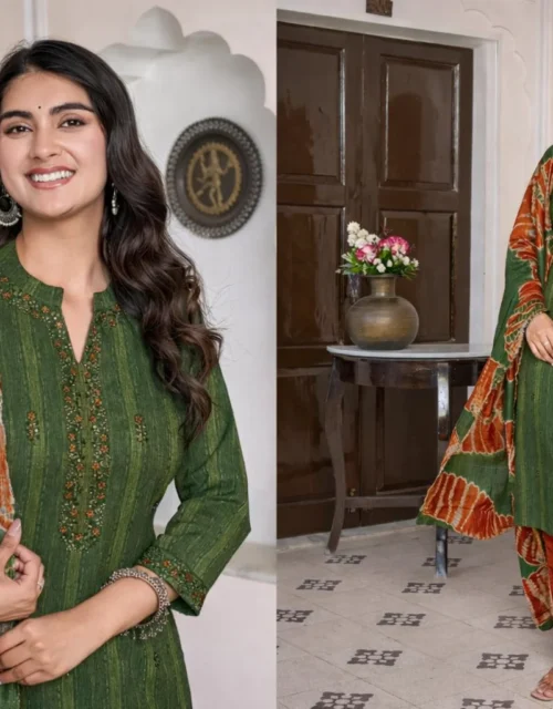 Rayon Salwar Kameez - Green