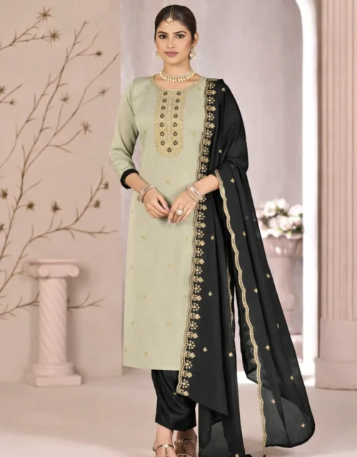Fancy Salwar Suit - Sage Green
