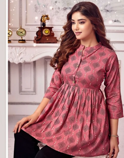 Rayon Short Tops - Soft Pink