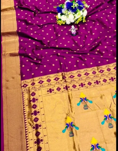 Kalanjali Paithani Saree - Magenta
